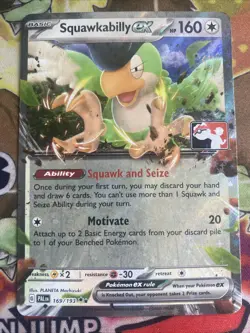 Squawkabilly Ex 169/193 Pokemon Play! Prize Pack Play Stamp Series 4 - Image 1