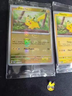 Pokemon Pikachu Master Ball Set Indonesia Promo Holo 120/SV-P Sealed Limited 151 - Image 3