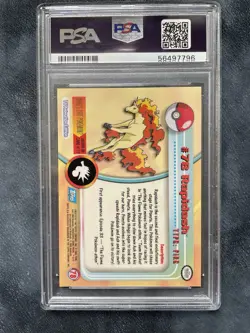 Rapidash PSA 9 Foil topps pokemon tv animation - Image 2