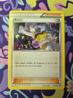 Pokemon TCG Black Star Promo Karen XY177 Near Mint - Image 1