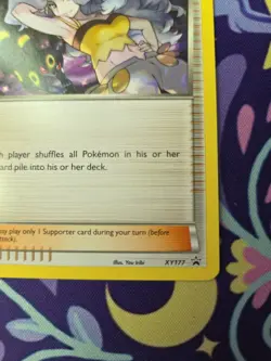 Pokemon TCG Black Star Promo Karen XY177 Near Mint - Image 4