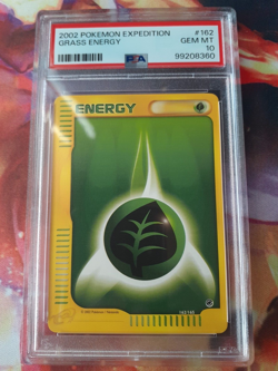 Pokemon TCG Expedition Grass Energy #162 2002 PSA 10 Gem Mint - Image 1