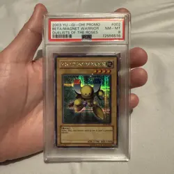 Yugioh Beta The Magnet Warrior DOR-002 PSA 8 NM-MINT Secret - Image 1