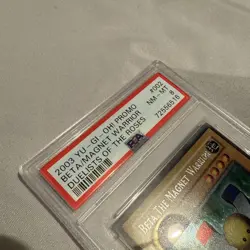 Yugioh Beta The Magnet Warrior DOR-002 PSA 8 NM-MINT Secret - Image 5