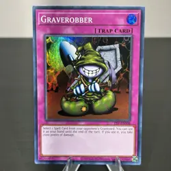 YuGiOh! Graverobber PSV-EN008 Super Rare 25th Anniversary NM - Image 1