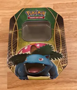 RARE 2014 Pokemon TCG Ex Power Trio Venusaur Tins (EMPTY / No Cards) - Image 1