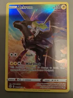 Pokemon TCG Zekrom Holo Ultra Rare Card TG05/TG30 Brilliant Stars - Image 1