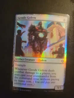 Geode Golem #316 FOIL Baldur's Gate CLB Commander Legends Magic MTG Card LP/NM - Image 1