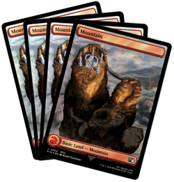 x4 Mountain 0304 (Foil) Full Art - Final Fantasy MTG - NM/M - Image 1