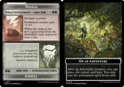 Light Play, English MTG Regular Wicked (0017) // On An Adventure (0018) Double-S - Image 1