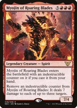 Myojin of Roaring Blades Foil - Neon Dynasty Commander MTG-NM - Image 1