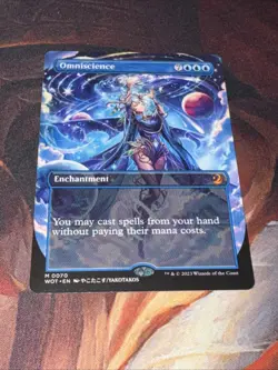 Omniscience X1 Mtg Wilds Of Eldraine Nm Borderless Anime Enchanting Tales - Image 1