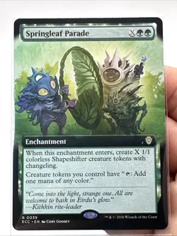 Springleaf Parade (Extended Art) - Commander: Lorwyn Eclipsed MTG + Bonus Rare!! - Image 2
