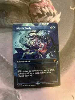 Rhystic Study (Anime Borderless) Wilds of Eldraine: Enchanting Tales Regular - Image 1