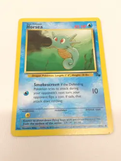 Horsea -Pokemon Fossil 1st First Edition 49/62 1999 - Image 1