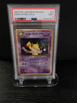 PSA 9 1997 POKEMON JAPANESE ROCKET DARK HYPNO-HOLO 97 - Image 1