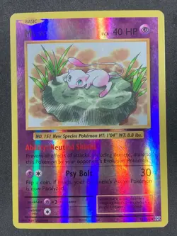 Pokemon Mew Evolutions 53/108 XY Reverse Holo Foil - DAMAGED - Image 1