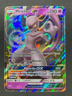 Pokemon TCG Shining Legends #39/73 Mewtwo GX - LP - Image 1