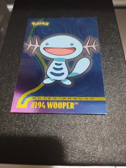 Mint/Nm Topps Pokemon Johto Series 1 Silver Foil Holo Wooper #194 Water Rare #66 - Image 1