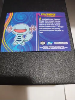 Mint/Nm Topps Pokemon Johto Series 1 Silver Foil Holo Wooper #194 Water Rare #66 - Image 2