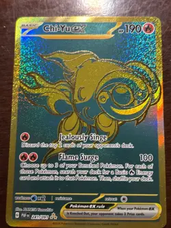 Pokemon Chi-Yu ex 241/091 — PAF English Holo EX Ultra Rare – Clean - Image 1