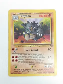Pokemon TCG Rhydon Jungle 1st Edition Uncommon 45/64 NM - Image 1