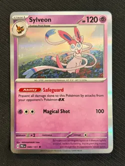 Sylveon 040/131 Prismatic Evolutions holo ~ Cute Pink Pokemon Gallery - Image 1