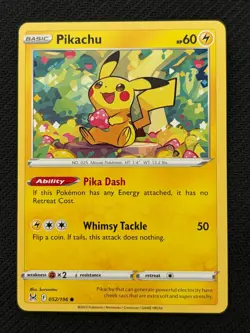 Pikachu 052/196 Lost Origin Non-Holo ~ Pikachu Gallery - Pokemon TCG - Image 1