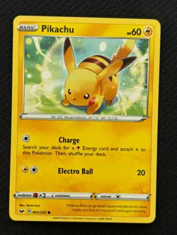 Pikachu 065/202 Pokemon Go Non-Holo ~ Pikachu Gallery - Pokemon TCG - Image 1