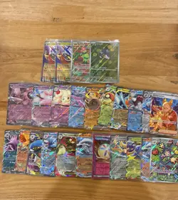 24 Card Pokemon Lot - Double Rares, Illustration Rares, Ultra Rare - 20+ Cards - Image 1