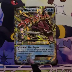 Pokemon TCG M Gyarados EX Breakpoint 27/122 Holo Ultra Rare 240HP Blast Geyser - Image 1