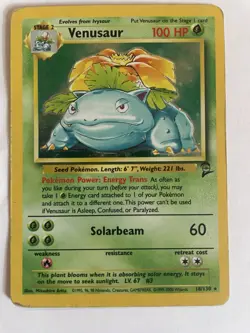 Pokemon TCG Venusaur Base Set 2 Holo Unlimited Rare - Image 1