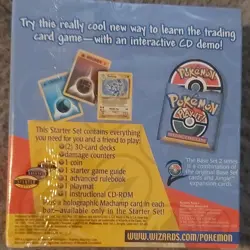 Pokemon TCG Base Set 2 Starter Deck Sealed CD-ROM Holographic Machamp 2000 - Image 2