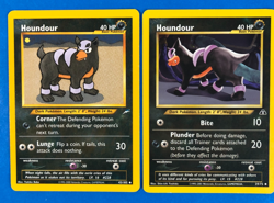 Houndour 39/75 Neo Discovery & Neo Destiny 43/105 - Vtg LOT Pokemon Card - Image 1