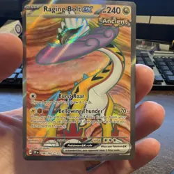 Pokemon Raging Bolt ex SV05 Temporal Forces 196/162 Ultra Rare Holo 240HP Ancie… - Image 1