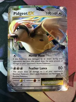 Pokemon TCG XY Evolutions LP Pidgeot EX 64/108 - Image 1
