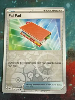 POKEMON PAL PAD 182/198 COMMON REVERSE HOLOFOIL SCARLET VIOLET BASE SET NM CARD - Image 1