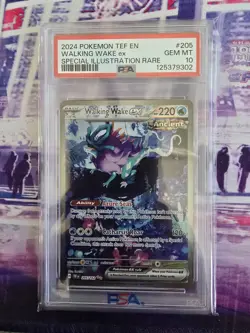 PSA 10 Walking Wake ex SIR 205/162 Pokemon Temporal Forces - Image 1