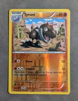 Pokemon TCG Tyrunt 61/111 XY Furious Fists Reverse Holo LP - Image 1