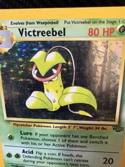 Victreebel Holo Rare 14/64 Jungle Set WOTC Pokemon Card LP - Image 2