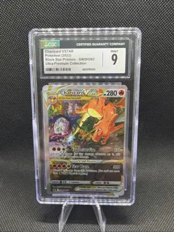 Pokemon TCG Charizard VSTAR SWSH262 Holo Black Star Promo CGC 9 - Image 1