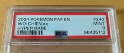 Graded 2024 PSA 9 Paldean Fates Wo-Chien ex Hyper Rare 240/091 Pokemon Card - Image 2