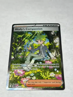 Wally's Compassion 186/132 Special Illustration Rare Mega Evolution Pokemon NM - Image 1