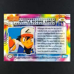 Battle Before Lunch 10 - Topps Series Rainbow Foil - Pokemon Card - Image 2