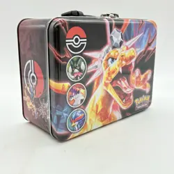 Pokemon Scarlet & Violet Charizard Lunchbox Collectors Tin Metal 2023 Empty - Image 2