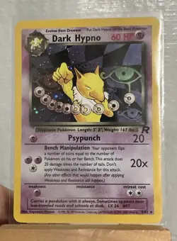 Dark Hypno 9/82 Team Rocket Holo NM Pokemon Foil Rare - Image 2