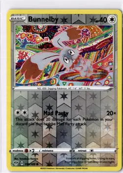 Bunnelby NM* FOIL Darkness Ablaze Reverse Holo 150/189 POKEMON -UnltdCards - Image 1