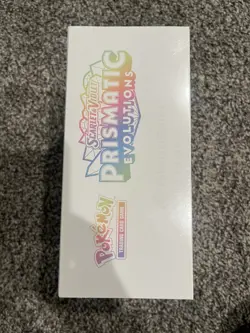 Pokemon Prismatic Evolutions Pokemon Center PC ETB Sealed New WITH ACRYLIC CASE - Image 5