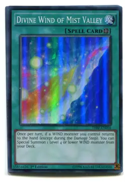 Yu-GI-OH Divine Wind of Mist Valley super Rare englisch THSF-EN056 Gottlicher - Image 1