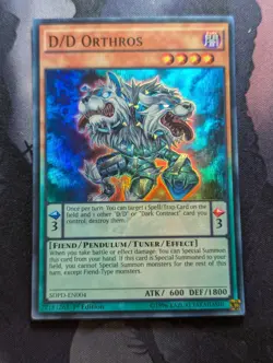Yugioh D/D Orthros SDPD-EN004 1st Edition LP - Image 1